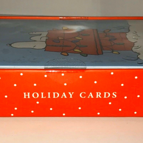 Snoopy "Sleeping on his Dog House" Holiday Boxed Cards NWT - Picture 6 of 7